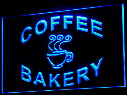 Bakery Coffee Shop Cup Display LED Light Sign